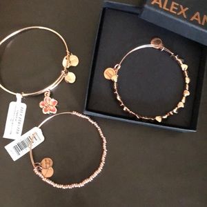 Alex And Ani Rose gold bracelets